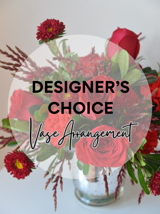 Designer’s Choice Valentine Vase Arrangement